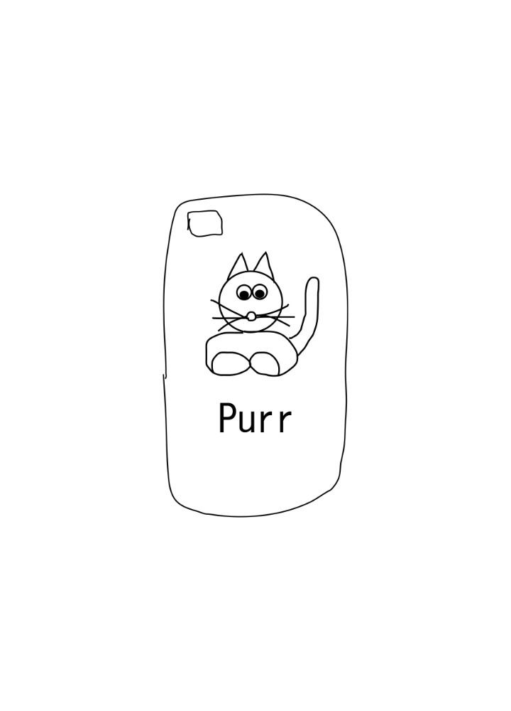 Himaa Purr iPhone Case