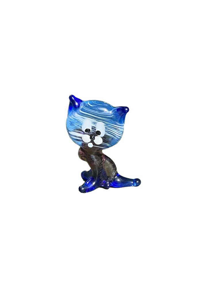 Glass Cat Figurine No.02